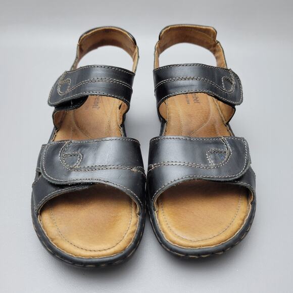 Joseph Seibel Sandals Womens Size 41 / 10 US Black Debra Leather Comfort - Picture 4 of 12